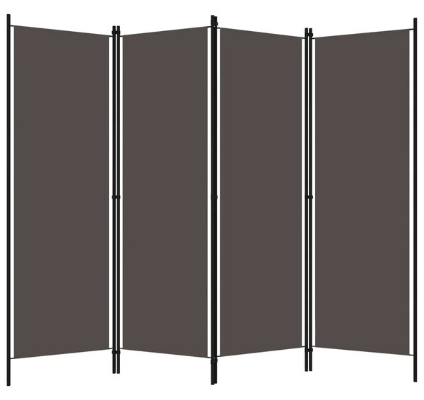 Paravan - Sobna pregrada s 4 panela antracit 200 x 180 cm - Antracit 4 1 Antracit