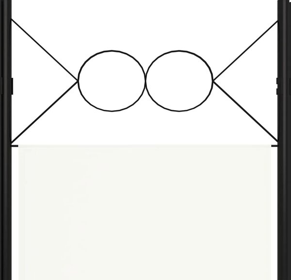 Paravan - Sobna pregrada s 4 panela bijela 160 x 180 cm - Bijela 4 1 Bijela