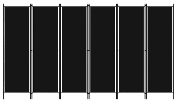 Paravan - Sobna pregrada sa 6 panela crna 300 x 180 cm - Crna 6 1 Crna
