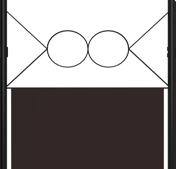 Paravan - Sobna pregrada s 4 panela smeđa 160 x 180 cm - Smeđa 4 1 Smeđa