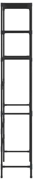 Stalak za pohranu iznad toaleta s 3 razine crni 53x28x169 cm - Crna 53 x 28 x 169 cm Crna 53 x 28 x 169 cm
