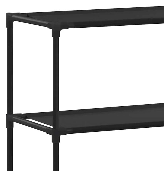 Stalak za pohranu iznad toaleta s 3 razine crni 53x28x169 cm - Crna 53 x 28 x 169 cm Crna 53 x 28 x 169 cm