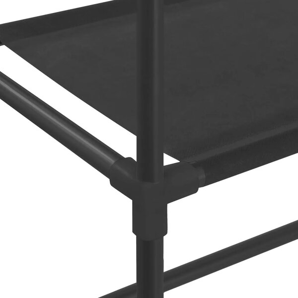 Stalak za pohranu iznad perilice 3 razine crni 69 x 28 x 169 cm - Crna 69 x 28 x 169 cm Crna 69 x 28 x 169 cm