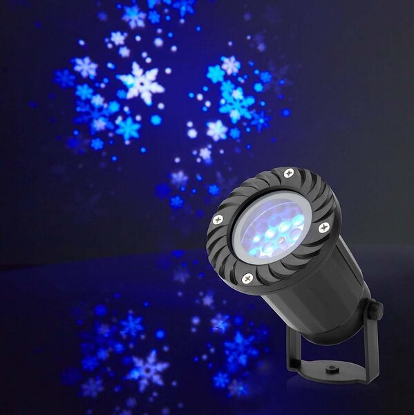 Nedis CLPR1 - LED Božićni vanjski projektor snježnih pahulja 5W/230V IP44