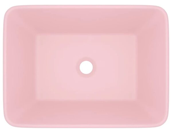 Luksuzni Lavabo - Umivaonik mat ružičasti 41 x 30 x 12 cm keramički - mat ružičasta Mat ružičasta