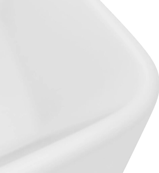 Luksuzni Lavabo - Umivaonik mat bijeli 41 x 30 x 12 cm keramički - mat bijela Mat bijela
