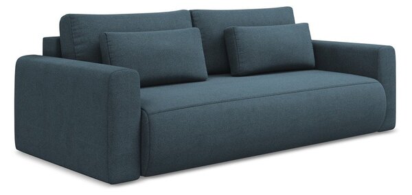 Plava sklopiva/s prostorom za odlaganje sofa 238 cm Kapua – Makamii