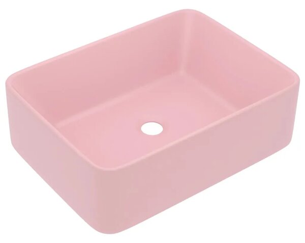 Luksuzni Lavabo - Umivaonik mat ružičasti 41 x 30 x 12 cm keramički - mat ružičasta Mat ružičasta