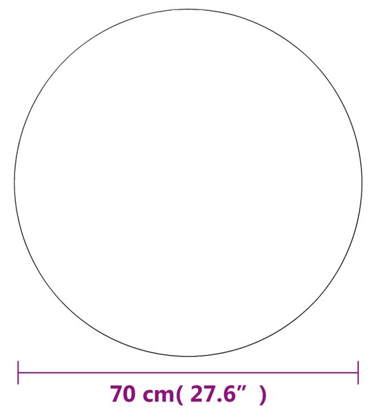 Zidna ogledala 2 kom 70 cm okrugla staklena - Φ 70 cm 2 Φ 70 cm