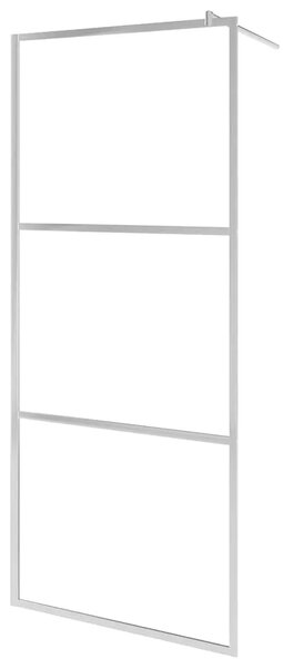 Pregrada za tuširanje s prozirnim staklom ESG 90 x 195 cm - Srebrno 90 x 195 cm Transparentan Srebrna