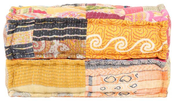 Tabure od tkanine 60 x 70 x 36 cm s patchworkom - Patchwork 1 naslon za noge Patchwork
