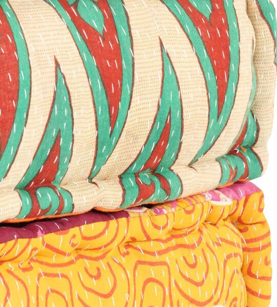 Tabure od tkanine 60 x 70 x 36 cm s patchworkom - Patchwork 1 naslon za noge Patchwork
