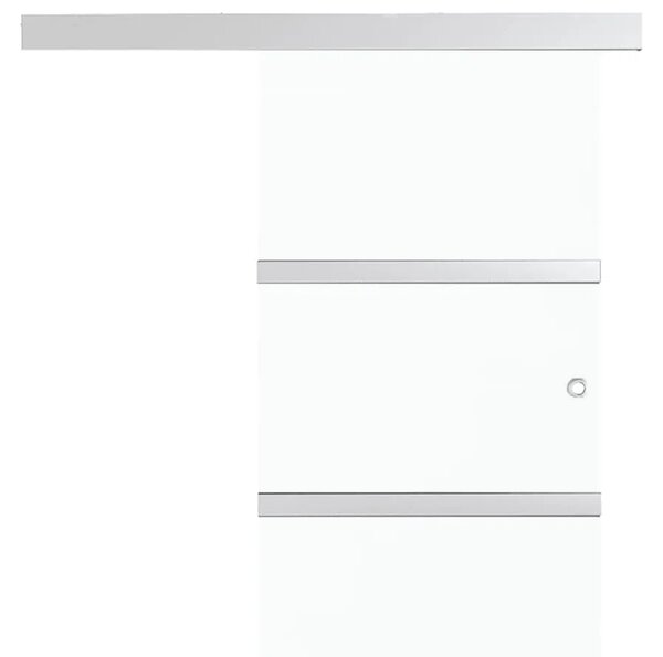 Staklena klizna vrata ESG i aluminija 76 x 205 cm - 76 x 205 cm 1 S mekim zaustavljanjem 76 x 205 cm