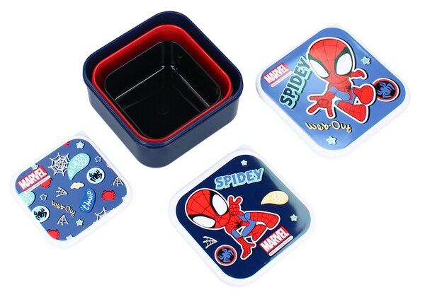 Disney Spidey Fresh Bites set posudica za grickalice - plavi, 3-dijelni