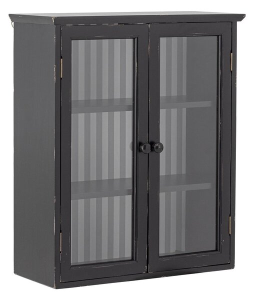 Crna viseća vitrina od masivne jele 51,5x66,5x22,5 cm Hazem – Bloomingville
