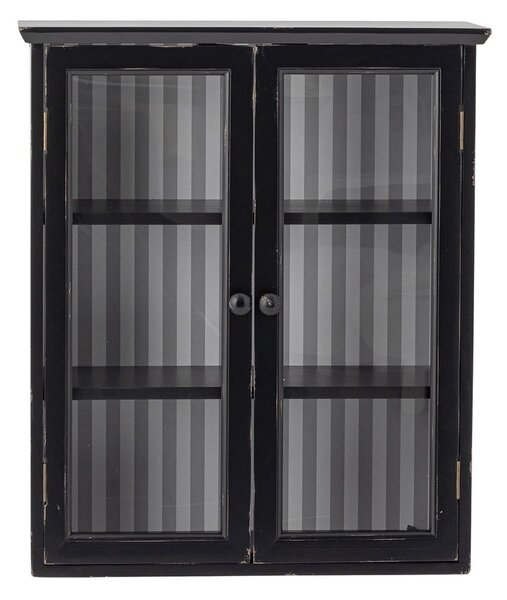 Crna viseća vitrina od masivne jele 51,5x66,5x22,5 cm Hazem – Bloomingville