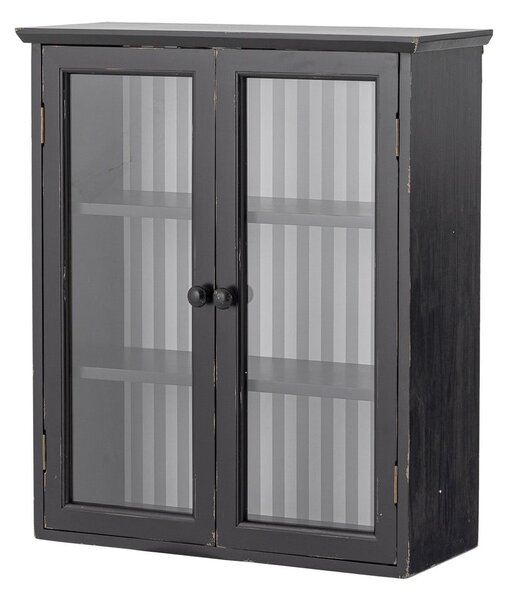Crna viseća vitrina od masivne jele 51,5x66,5x22,5 cm Hazem – Bloomingville