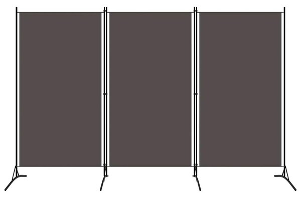 Paravan - Sobna pregrada s 3 panela antracit 260 x 180 cm - Antracit 260 x 180 cm 1 1