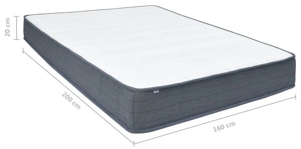 Madrac s oprugama za krevet srednje tvrdoće 200 x 160 x 20 cm - 160 x 200 cm 1 160 x 200 cm