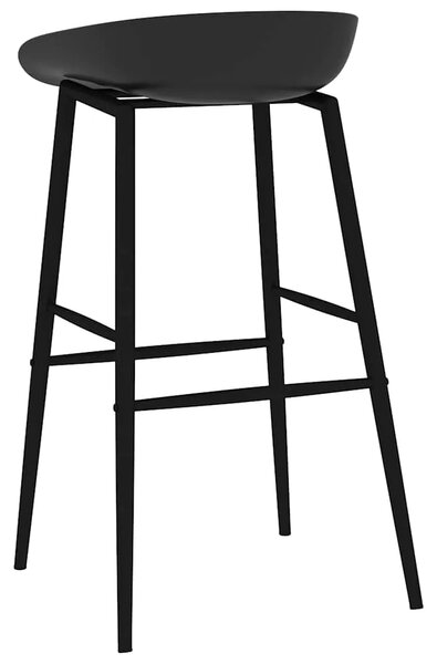 Barske stolice 2 kom crne - Crna 2 Crna 2