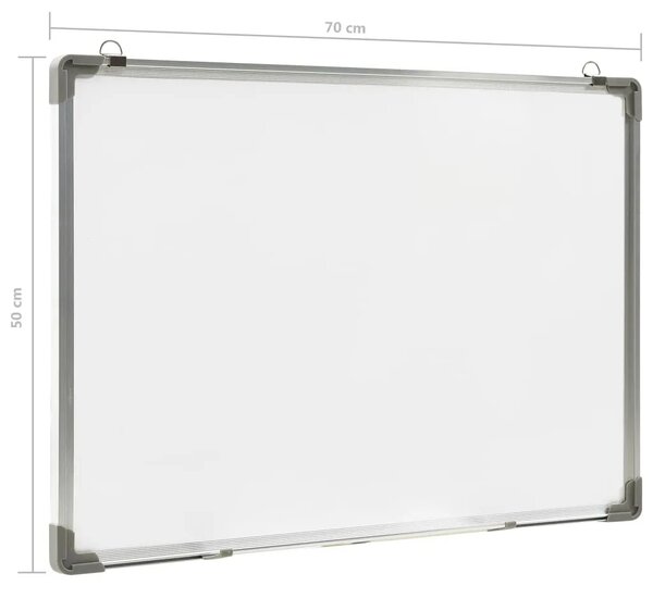 Magnetna ploča sa suhim brisanjem bijela 70 x 50 cm čelična - 70 x 50 cm 70 x 50 cm