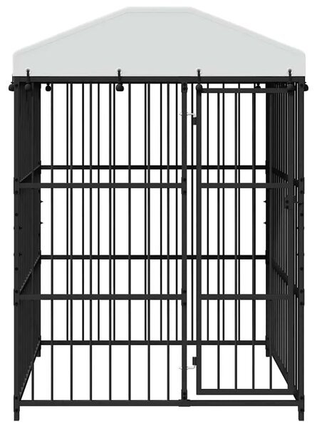 Vanjski kavez za pse s krovom 150 x 150 x 210 cm