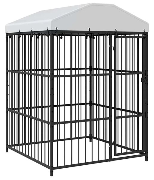 Vanjski kavez za pse s krovom 150 x 150 x 210 cm