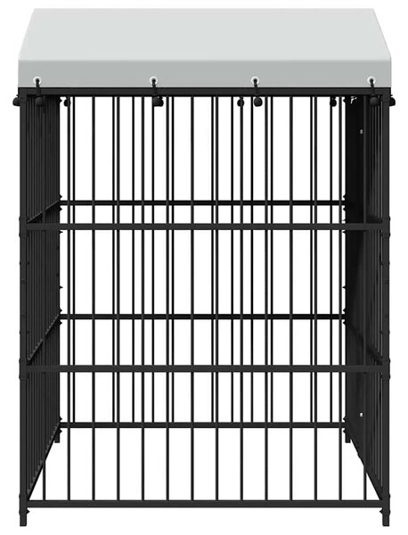 Vanjski kavez za pse s krovom 150 x 150 x 210 cm