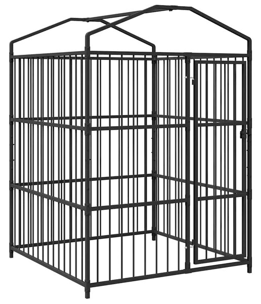 Vanjski kavez za pse s krovom 150 x 150 x 210 cm