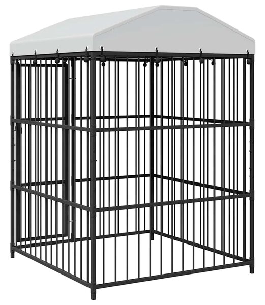 Vanjski kavez za pse s krovom 150 x 150 x 210 cm
