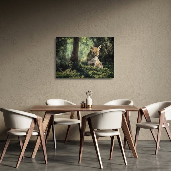Staklena slika lisice (70x50 cm)