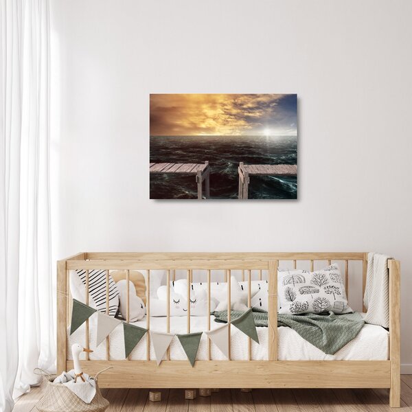 Staklena slika mora (70x50 cm)