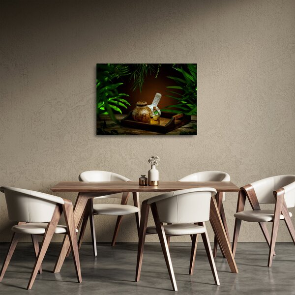 Staklena slika sa temom toplica (70x50 cm)