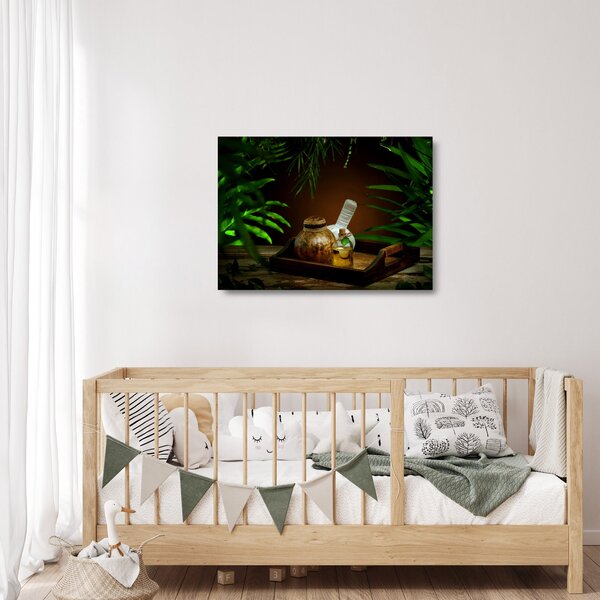 Staklena slika sa temom toplica (70x50 cm)