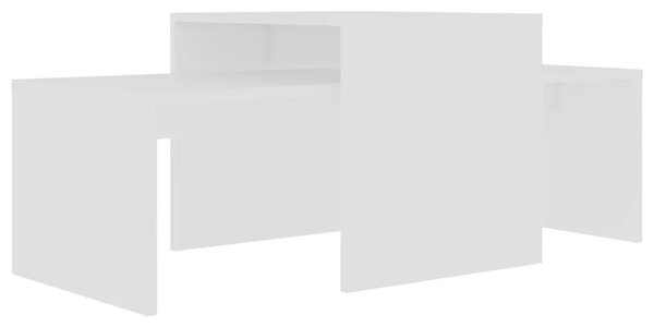 Set stolića za kavu bijeli 100 x 48 x 40 cm konstruirano drvo - Bijela 1 Bijela