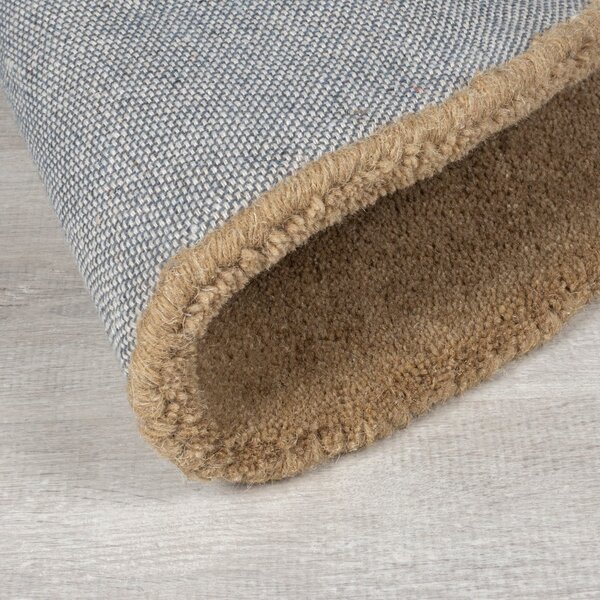 Sivo-bež ručno rađena vunena staza 80x230 cm Mia Ellipse – Flair Rugs