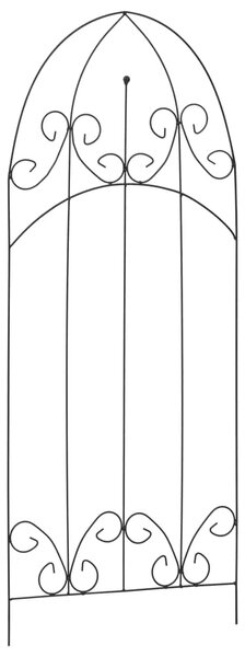 Stalci za biljke penjačice 3 kom crni 40 x 100 cm željezni - 3 Cvjetna Cvjetna