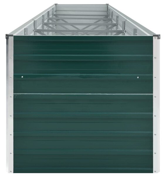 Povišena gredica - Vrtna gredica od pocinčanog čelika 480x80x77 cm zelena - Zelena 480 x 80 x 77 cm 1