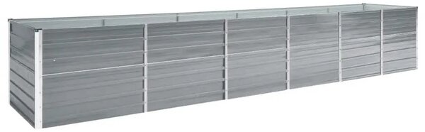 Povišena gredica - Vrtna gredica od pocinčanog čelika 480x80x77 cm siva - Siva 480 x 80 x 77 cm 1 480 x 80 x 77 cm