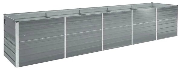 Povišena gredica - Vrtna gredica od pocinčanog čelika 400x80x45 cm siva - Siva 400 x 80 x 45 cm 1 400 x 80 x 45 cm