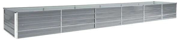 Povišena gredica - Vrtna gredica od pocinčanog čelika 480x80x45 cm siva - Siva 480 x 80 x 45 cm 1 480 x 80 x 45 cm