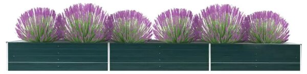 Povišena gredica - Vrtna gredica od pocinčanog čelika 480x80x45 cm zelena - Zelena 480 x 80 x 45 cm 1 480 x 80 x 45 cm
