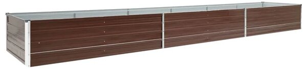 Povišena gredica - Vrtna gredica od pocinčanog čelika 480x80x45 cm smeđa - Smeđa 480 x 80 x 45 cm 1 480 x 80 x 45 cm