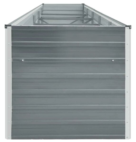 Povišena gredica - Vrtna gredica od pocinčanog čelika 400x80x45 cm siva - Siva 400 x 80 x 45 cm 1 400 x 80 x 45 cm