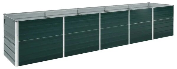 Povišena gredica - Vrtna gredica od pocinčanog čelika 400x80x45 cm zelena - Zelena 400 x 80 x 45 cm 1 400 x 80 x 45 cm