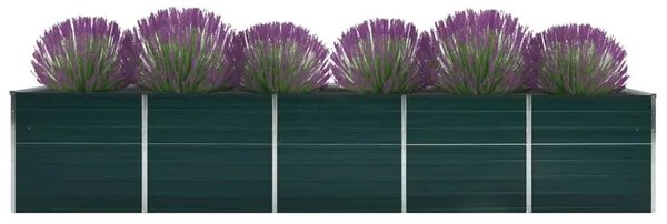 Povišena gredica - Vrtna gredica od pocinčanog čelika 400x80x45 cm zelena - Zelena 400 x 80 x 45 cm 1 400 x 80 x 45 cm
