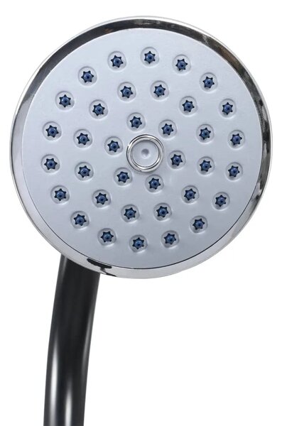 Vrtni solarni tuš crni 215 cm 8 L