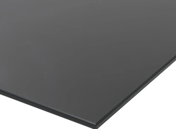 Zidna crna magnetna ploča od stakla 100 x 60 cm - Crna 100 x 60 cm s dodacima Crna