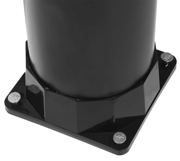 Vrtni solarni tuš crni 215 cm 8 L