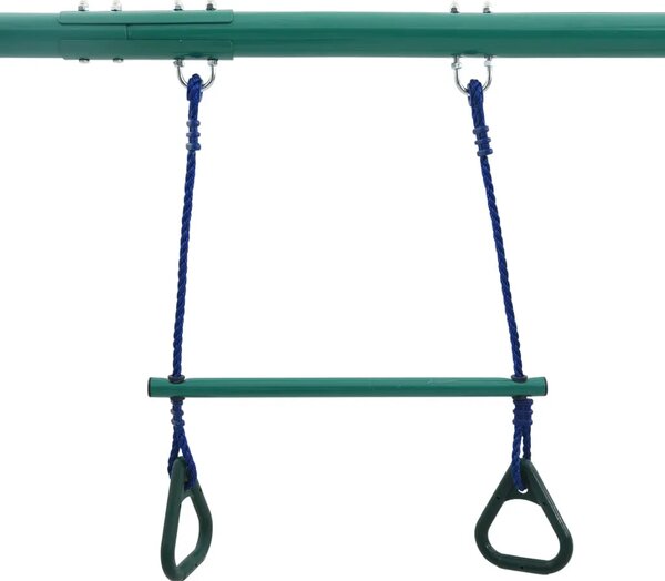 Set ljuljački s gimnastičkim karikama i 4 sjedala čelični